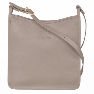 Bolsas Crossbody Longchamp Le FOULONNÉ M Feminino Cinzentas Brasil | 10140021P55