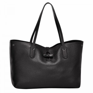 Bolsas Tote Longchamp Le Roseau Essential L Feminino Pretas Brasil | L2686968001