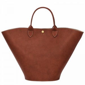 Bolsas Tote Longchamp ÉPURE XL Feminino Marrom Brasil | 10260HYZ035