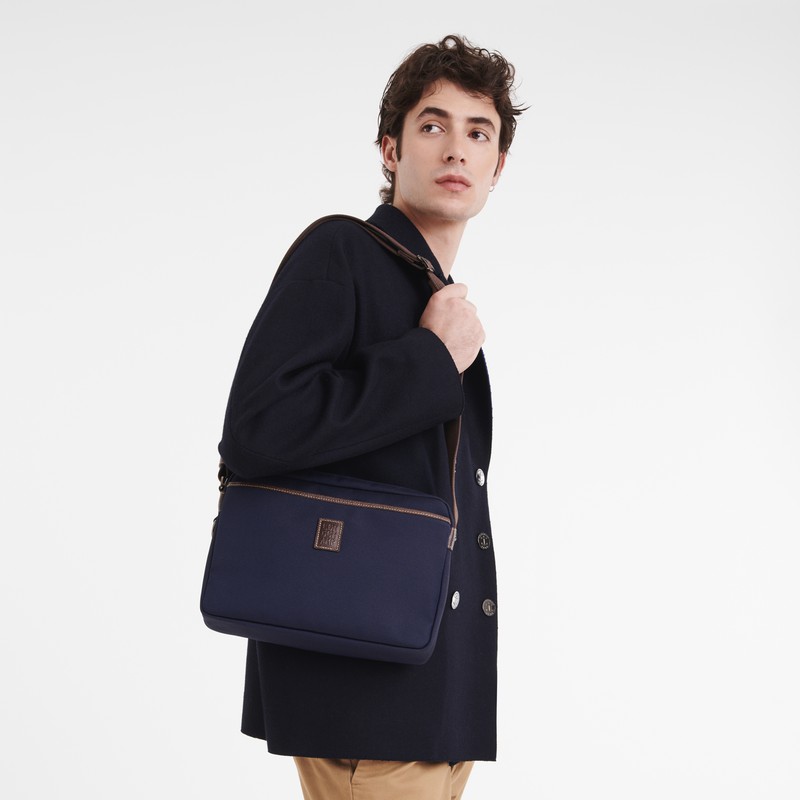 Bolsa Balde Longchamp Boxford M Masculino Azuis Brasil | 20053080127