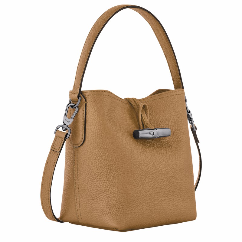 Bolsa Balde Longchamp Le Roseau Essential XS Feminino Caqui Brasil | 10159968026