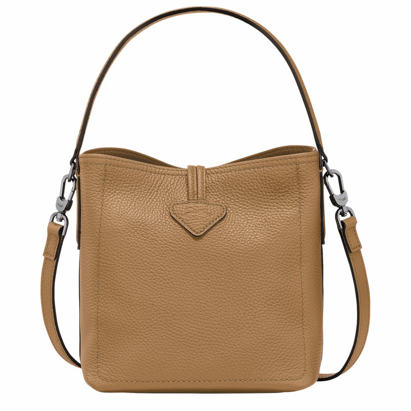 Bolsa Balde Longchamp Le Roseau Essential XS Feminino Caqui Brasil | 10159968026
