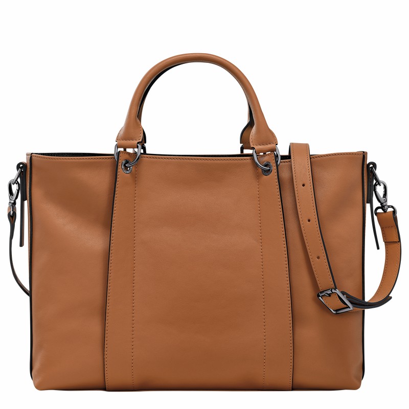 Bolsa de Mão Longchamp 3D L Feminino Bege Brasil | 10198HCV016