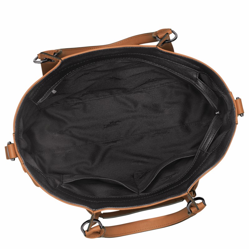 Bolsa de Mão Longchamp 3D L Feminino Bege Brasil | 10198HCV016