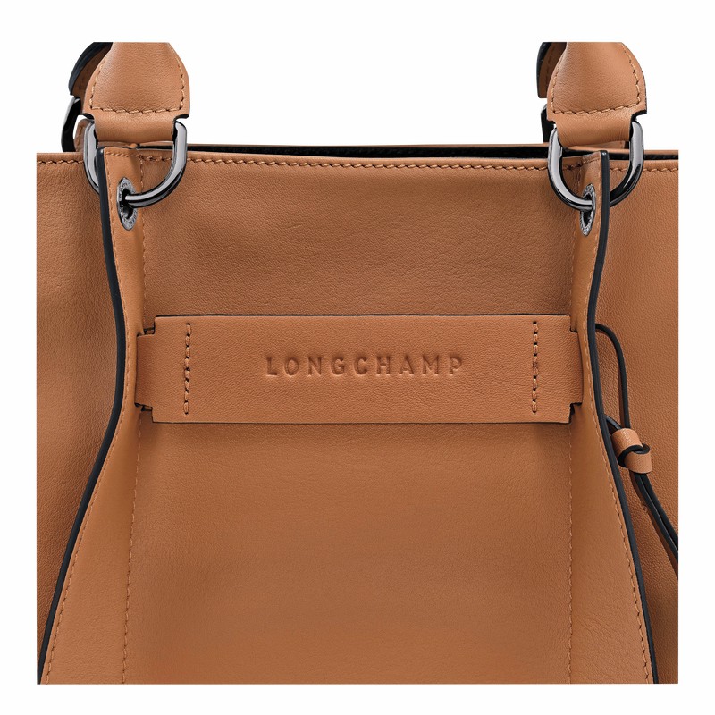 Bolsa de Mão Longchamp 3D L Feminino Bege Brasil | 10198HCV016