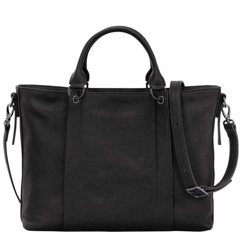 Bolsa de Mão Longchamp 3D L Feminino Pretas Brasil | 10198HCV001