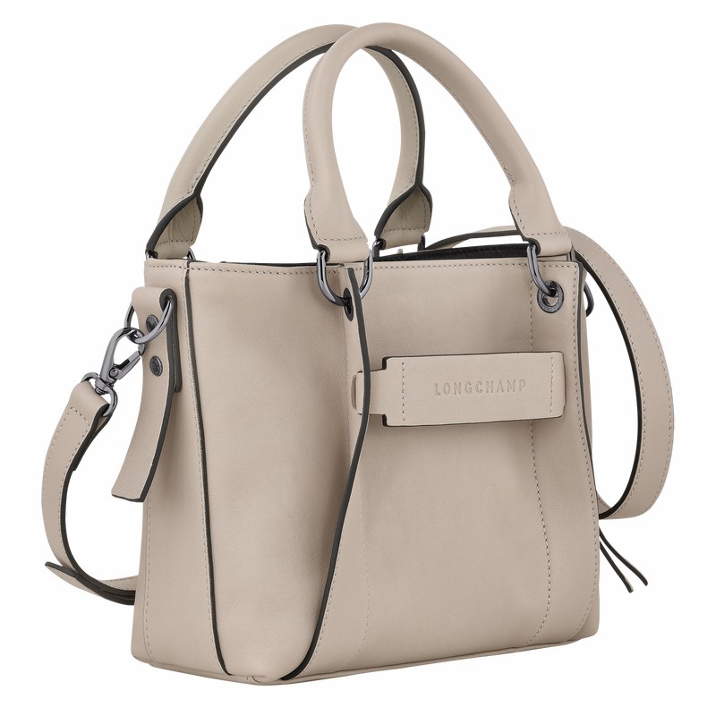 Bolsa de Mão Longchamp 3D S Feminino Cinzentas Brasil | 10197HCV299