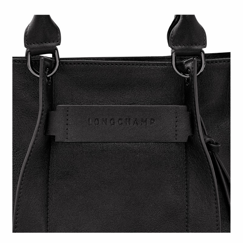 Bolsa de Mão Longchamp 3D S Feminino Pretas Brasil | 10197HCV001