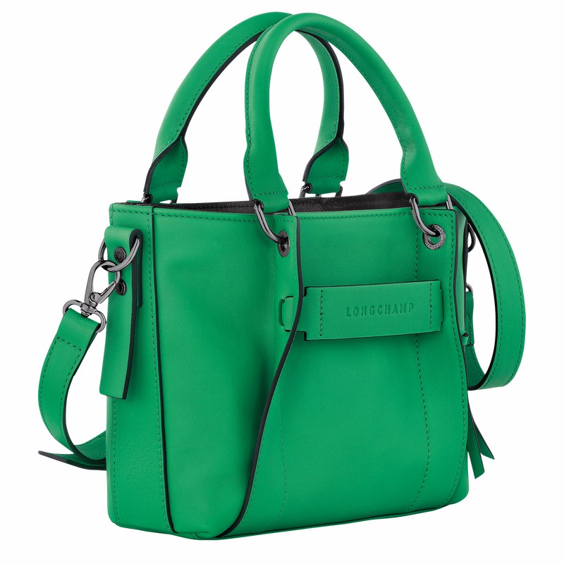 Bolsa de Mão Longchamp 3D S Feminino Verdes Brasil | 10197HCV129