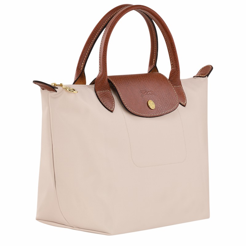 Bolsa de Mão Longchamp Le Pliage Original S Feminino Branco Brasil | L1621089P71