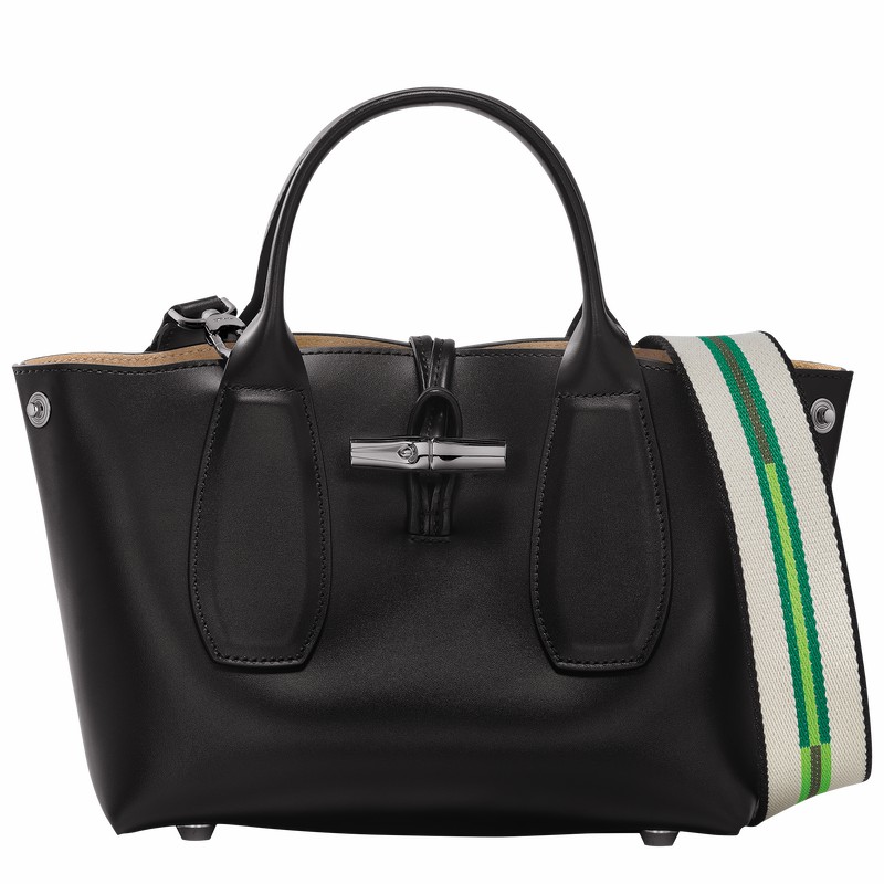 Bolsa de Mão Longchamp Le Roseau S Feminino Pretas Brasil | 10095HCN001