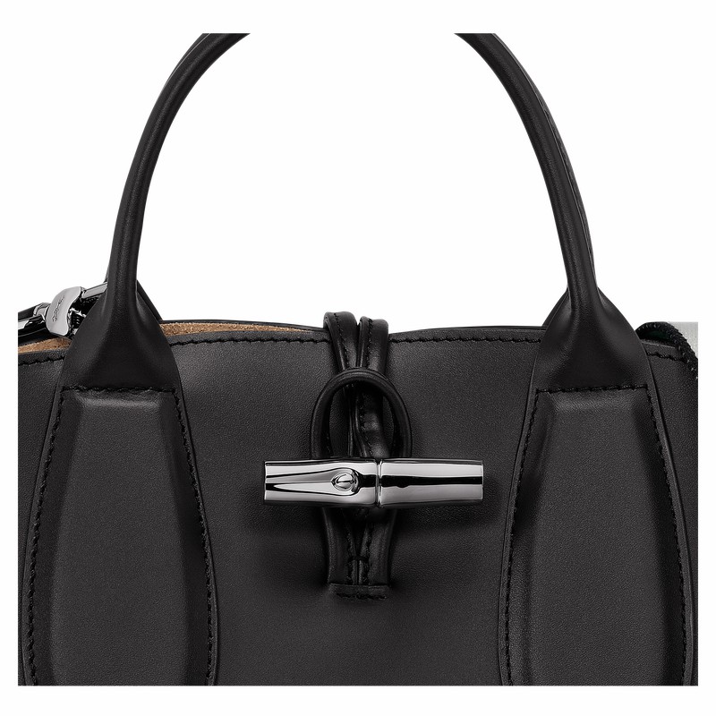 Bolsa de Mão Longchamp Le Roseau S Feminino Pretas Brasil | 10095HCN001