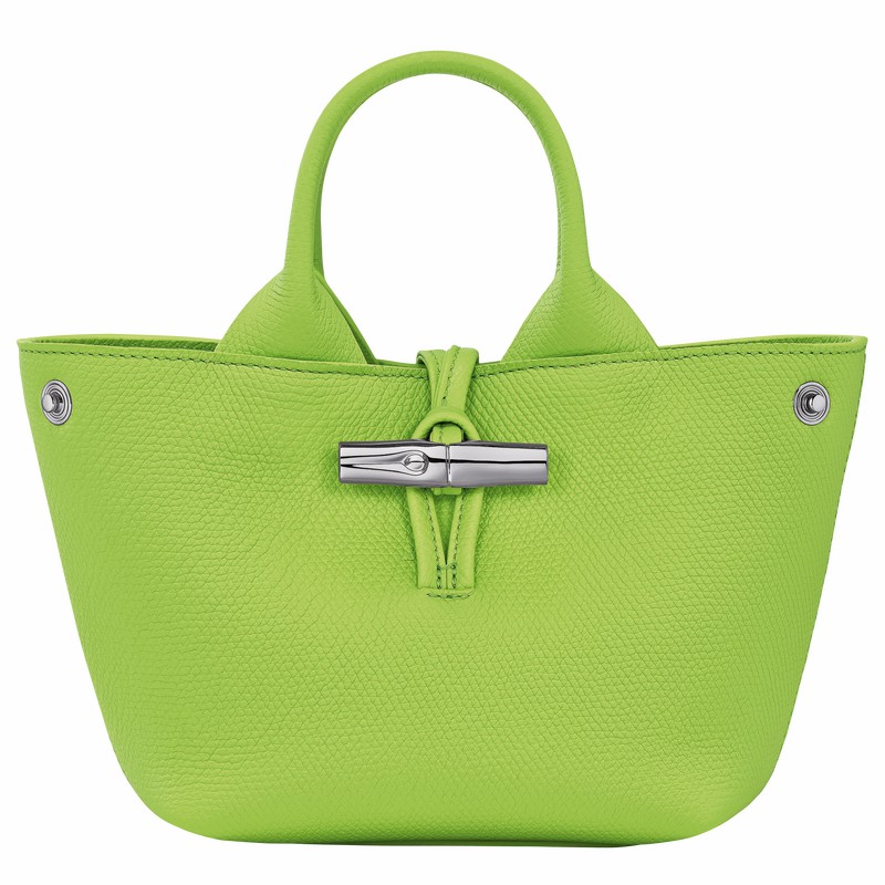 Bolsa de Mão Longchamp Le Roseau XS Feminino Verdes Brasil | 10278HFP355