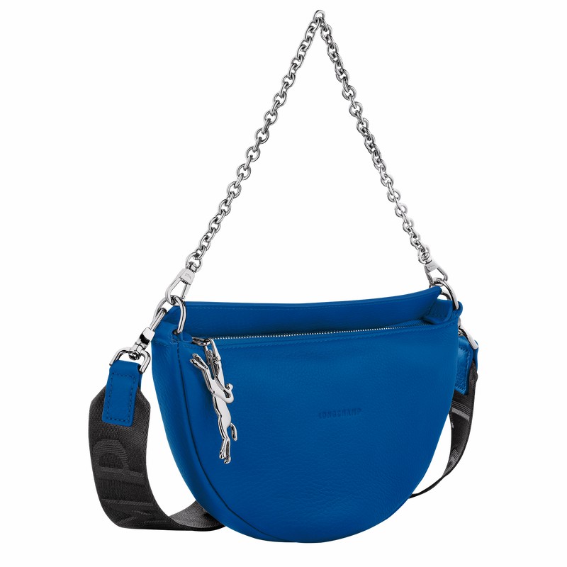 Bolsas Crossbody Longchamp Smile S Feminino Azuis Brasil | 10224HDSI17