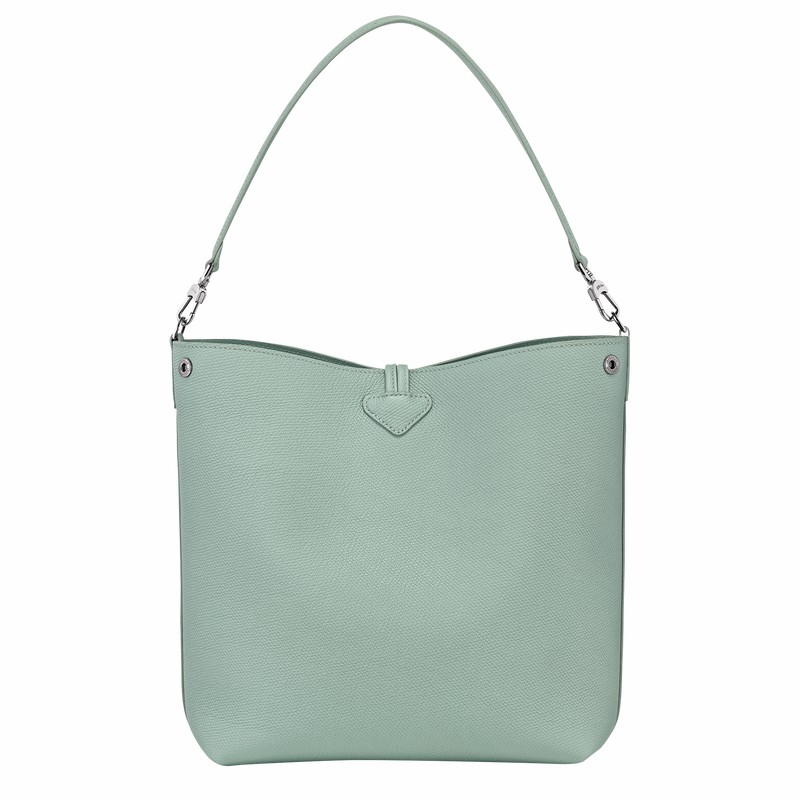 Bolsas De Ombro Longchamp Le Roseau M Feminino Celadon Brasil | 10281HFP282