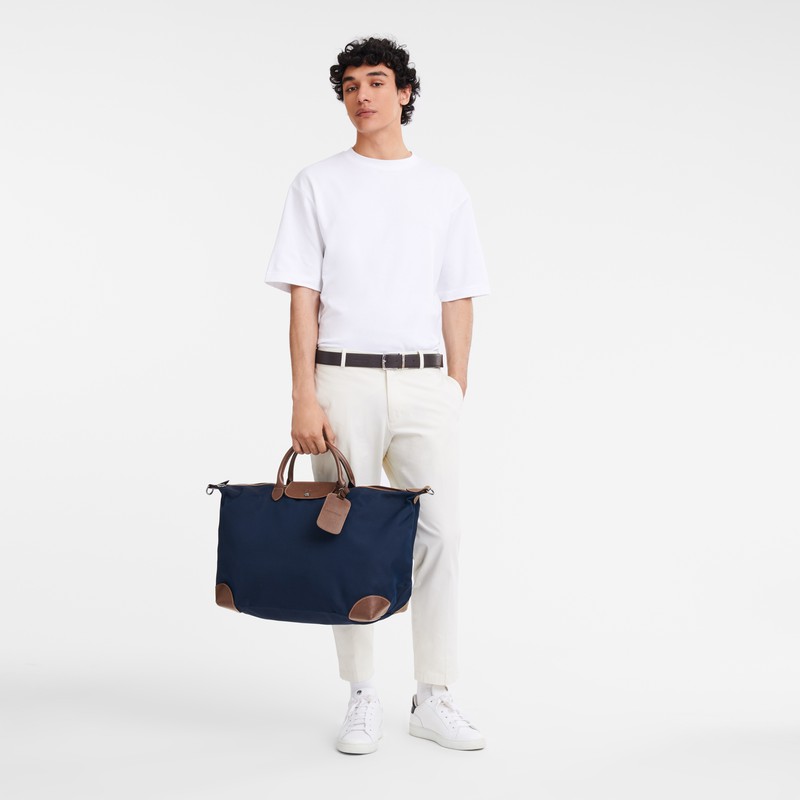Bolsas De Viagem Longchamp Boxford M Masculino Azuis Brasil | L1625080127-