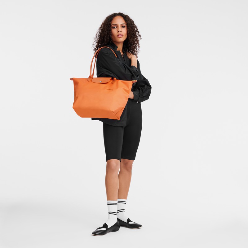 Bolsas Tote Longchamp Le Pliage Green L Feminino Laranja Brasil | L1899919P54