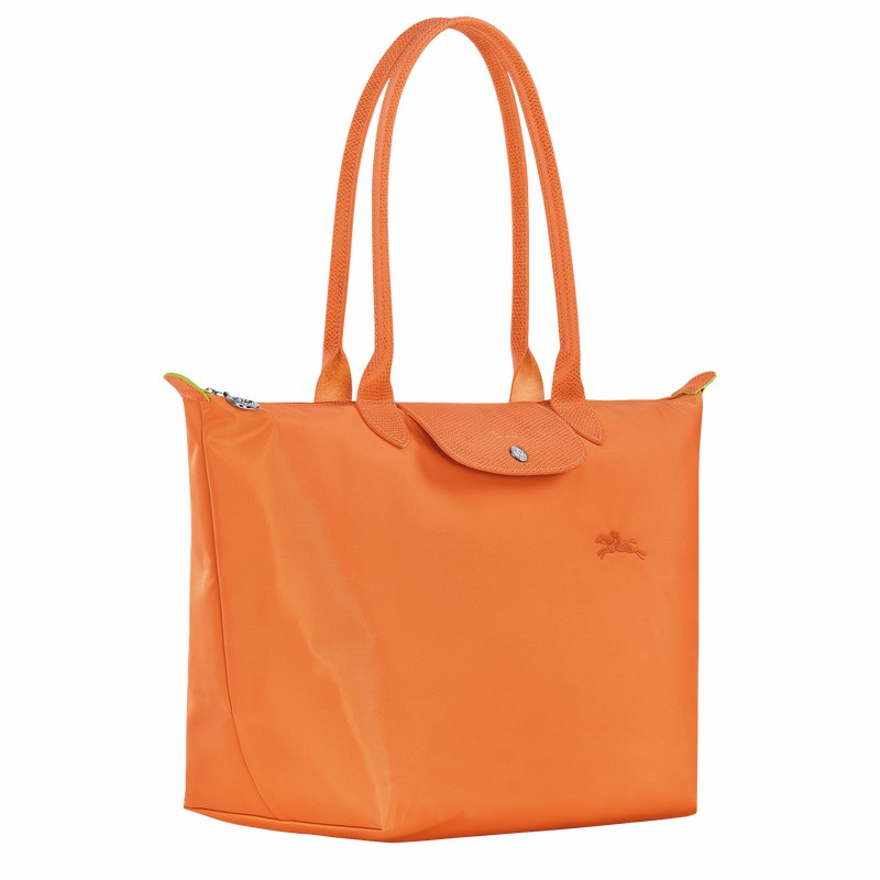 Bolsas Tote Longchamp Le Pliage Green L Feminino Laranja Brasil | L1899919P54