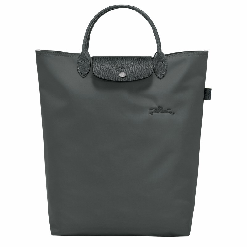 Bolsas Tote Longchamp Le Pliage Green M Masculino Cinzentas Escuro Brasil | 10168919P66-