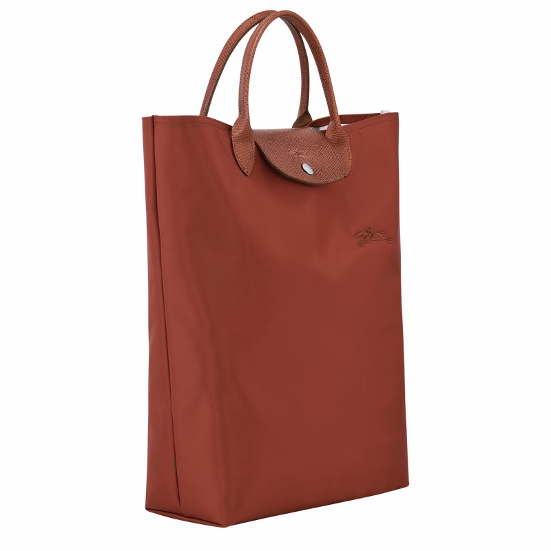 Bolsas Tote Longchamp Le Pliage Green M Masculino Marrom Brasil | 10168919404-