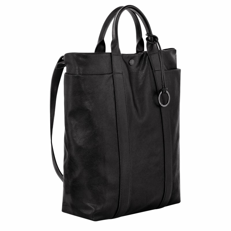 Bolsas Tote Longchamp Parisis M Feminino Pretas Brasil | 10265HFC001