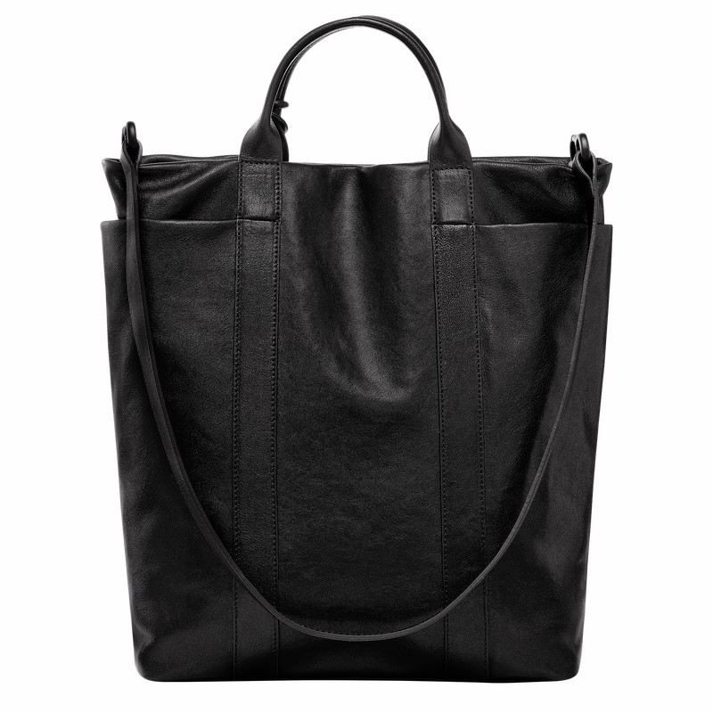 Bolsas Tote Longchamp Parisis M Feminino Pretas Brasil | 10265HFC001