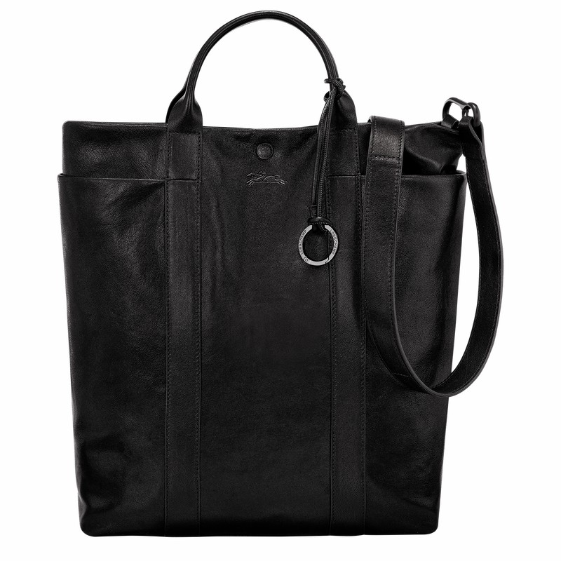 Bolsas Tote Longchamp Parisis M Feminino Pretas Brasil | 10265HFC001