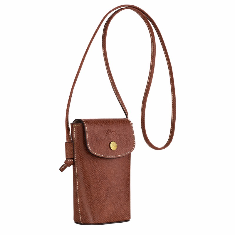 Capa Longchamp ÉPURE Feminino Marrom Brasil | 34193HYZ035