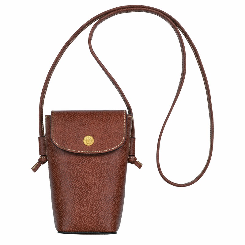 Capa Longchamp ÉPURE Feminino Marrom Brasil | 34193HYZ035