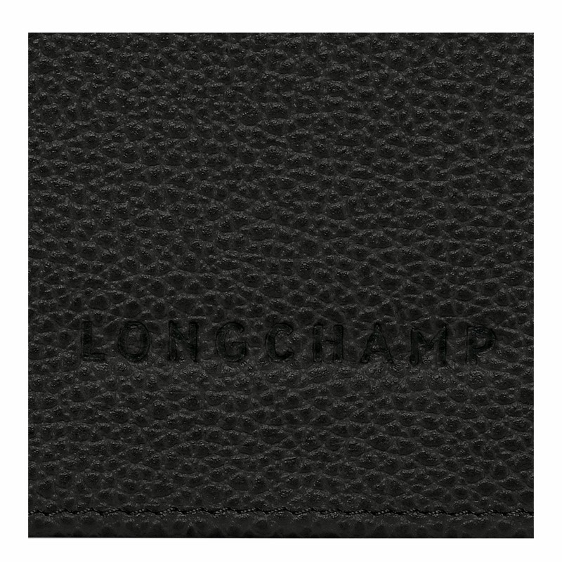 Carteiras Longchamp Le FOULONNÉ Continental Feminino Pretas Brasil | L3044021001