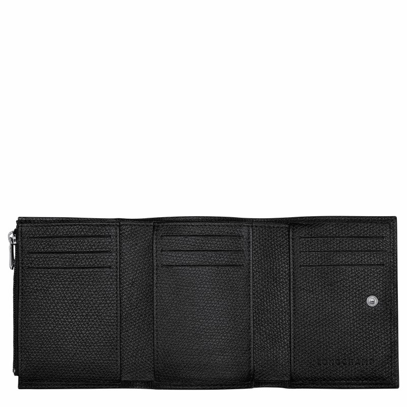 Carteiras Longchamp Le Roseau Feminino Pretas Brasil | 30021HFP001