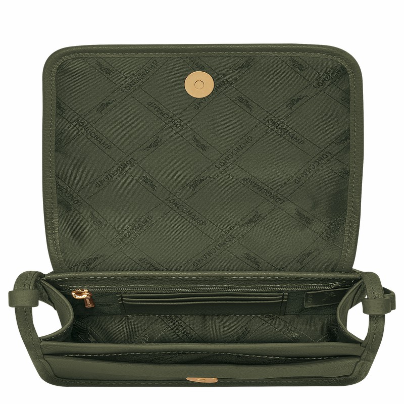 Clutch Longchamp Le FOULONNÉ XS Feminino Caqui Brasil | 10133021892