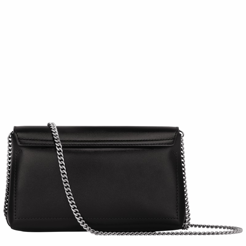 Clutch Longchamp Le Roseau Feminino Pretas Brasil | 10191HCN001
