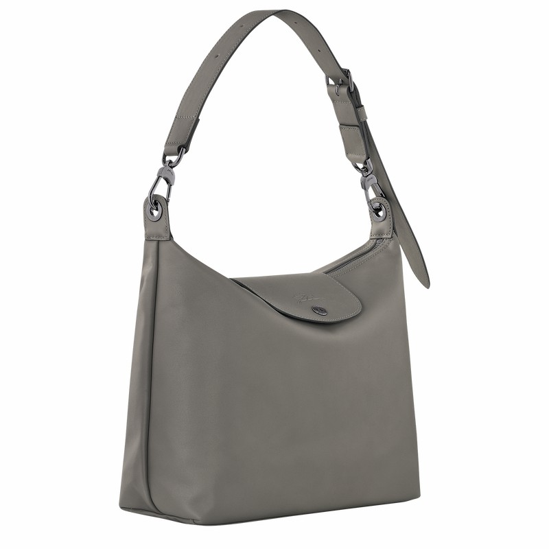 Bolsa Hobo Longchamp Le Pliage Xtra M Feminino Cinzentas Brasil | 10189987P55