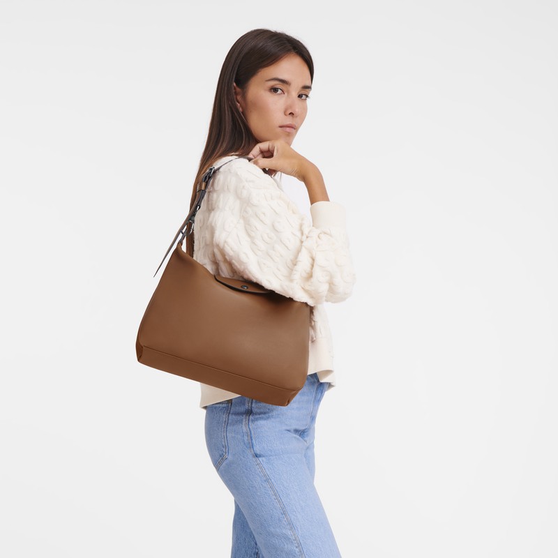 Bolsa Hobo Longchamp Le Pliage Xtra M Feminino Marrom Brasil | 10189987504