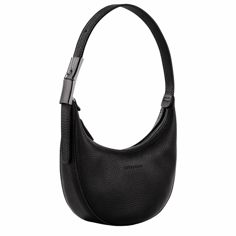 Bolsa Hobo Longchamp Le Roseau Essential S Feminino Pretas Brasil | 10217968001