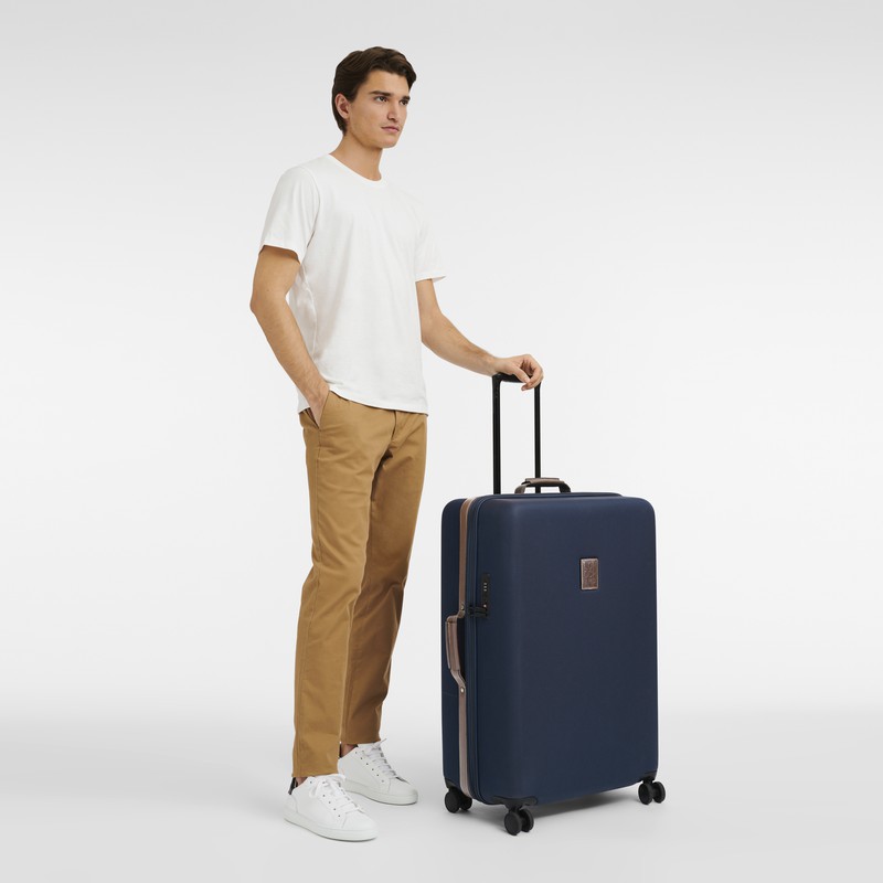 Malas De Viagem Longchamp Boxford XL Feminino Azuis Brasil | 24028080127