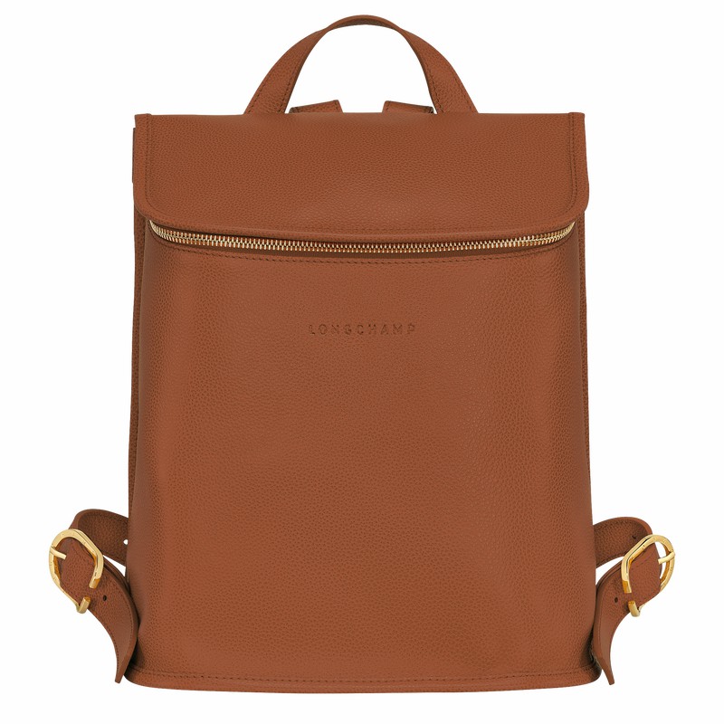 Mochilas Longchamp Le FOULONNÉ Feminino Caramel Brasil | 10195021121
