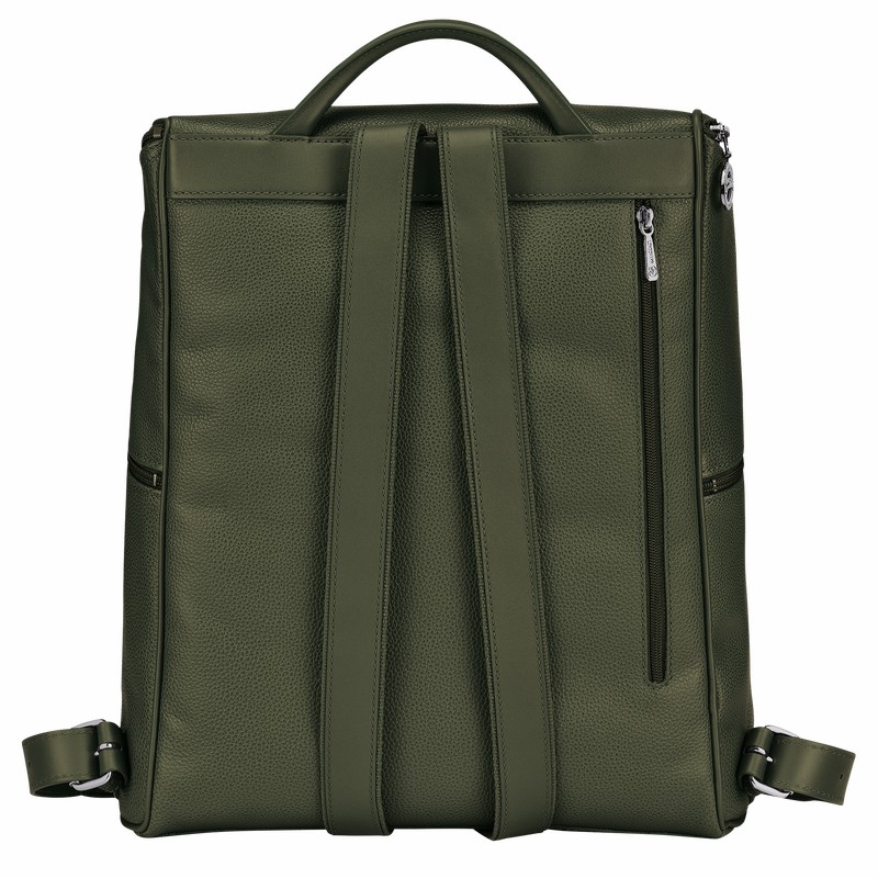 Mochilas Longchamp Le FOULONNÉ Feminino Caqui Brasil | L1617021A23