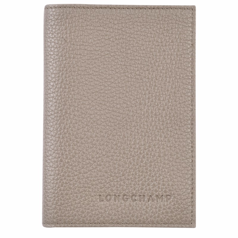 Portador De Passaporte Longchamp Le FOULONNÉ Masculino Cinzentas Brasil | L3416021P55-