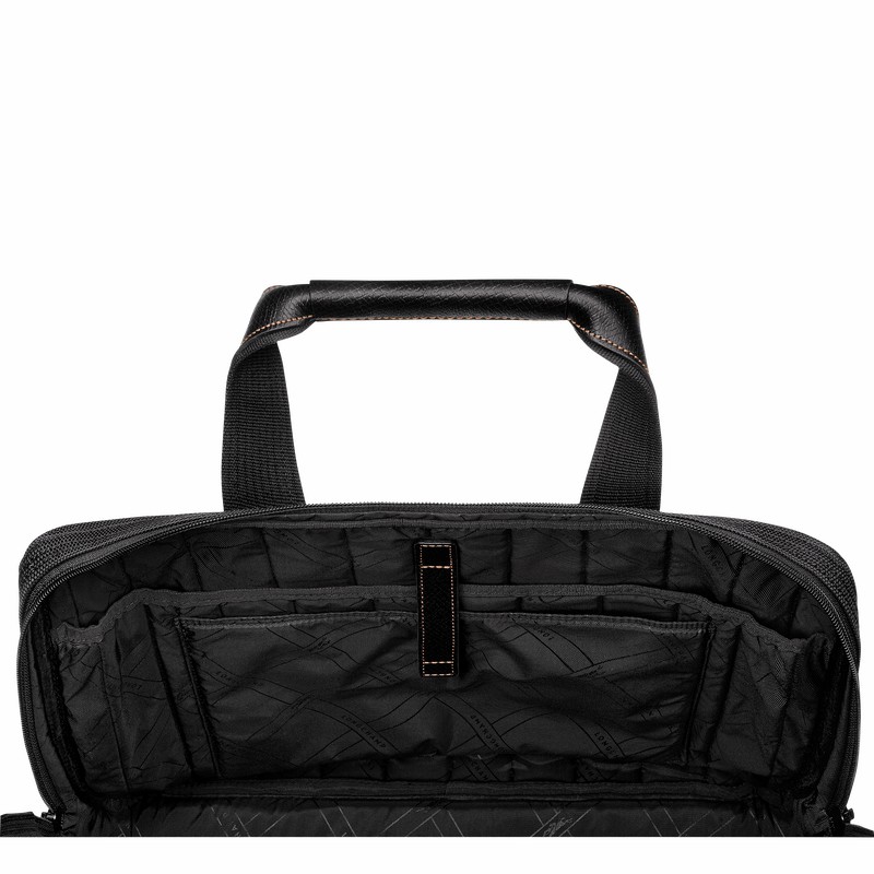 Pasta Longchamp Boxford L Masculino Pretas Brasil | L1487080001