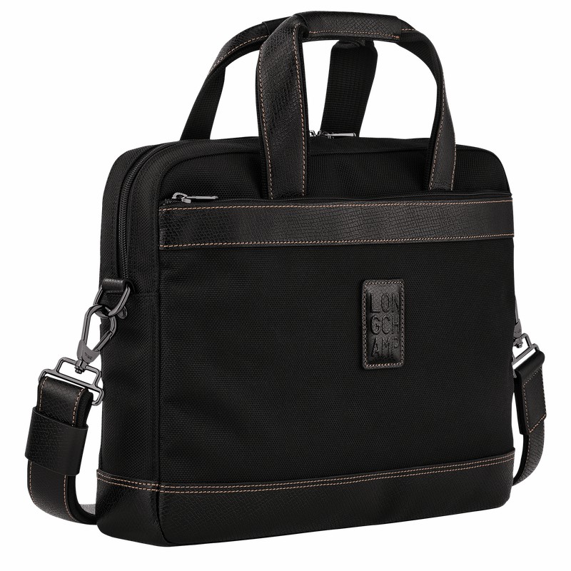 Pasta Longchamp Boxford S Masculino Pretas Brasil | L1486080001