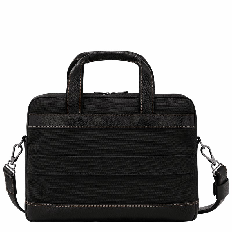 Pasta Longchamp Boxford S Masculino Pretas Brasil | L1486080001