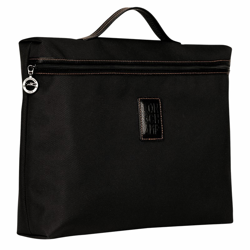 Pasta Longchamp Boxford S Masculino Pretas Brasil | L2182080001