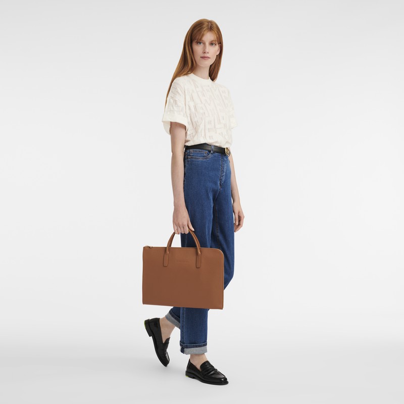Pasta Longchamp Le FOULONNÉ S Feminino Caramel Brasil | L2115021121