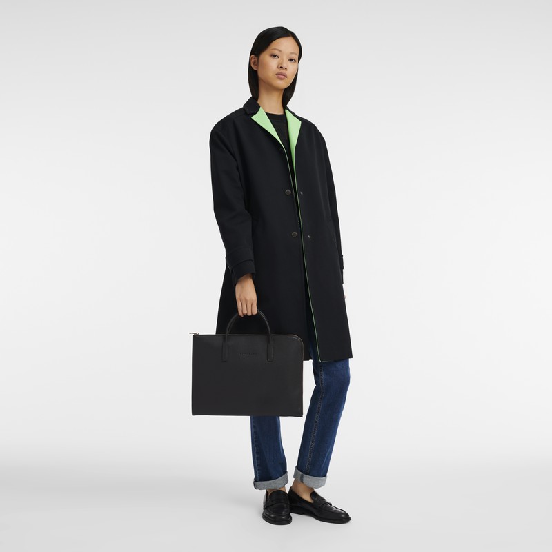 Pasta Longchamp Le FOULONNÉ S Feminino Pretas Brasil | L2115021001