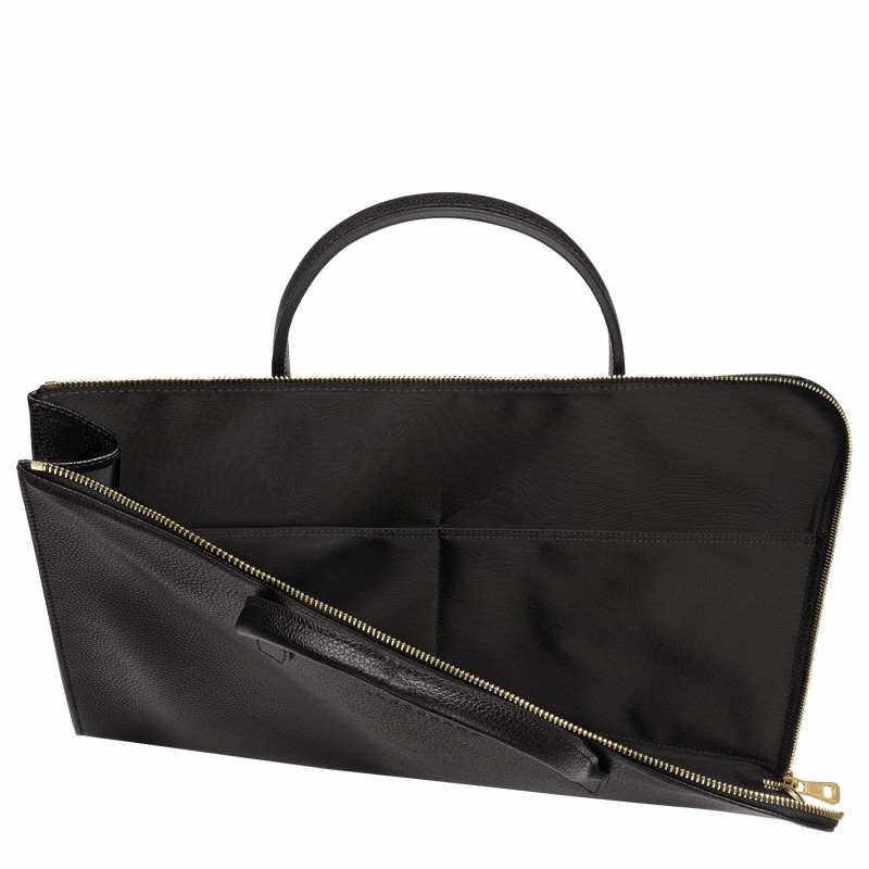 Pasta Longchamp Le FOULONNÉ S Feminino Pretas Brasil | L2115021001