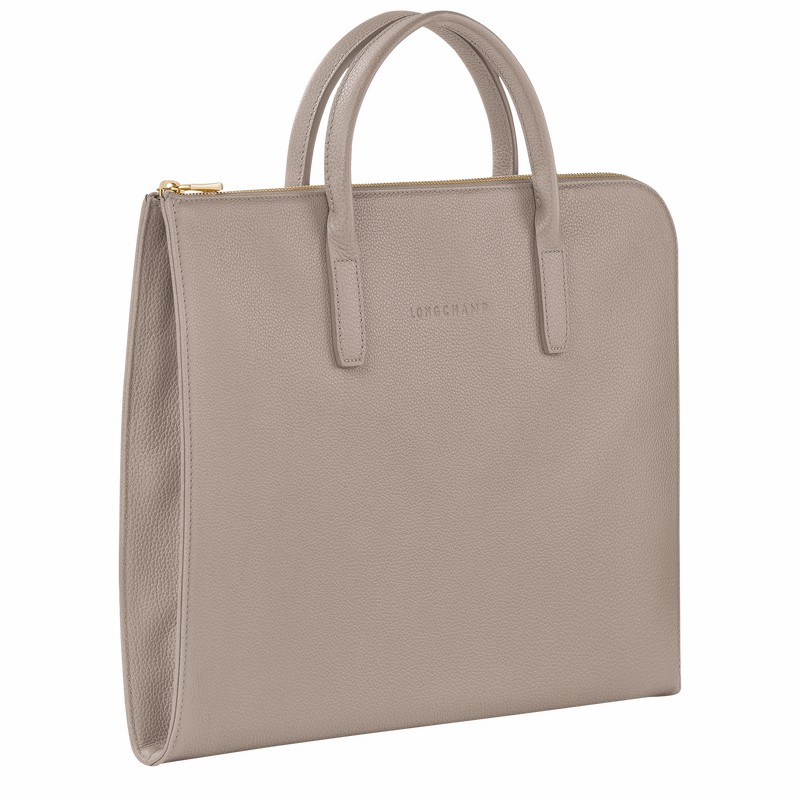 Pasta Longchamp Le FOULONNÉ S Masculino Cinzentas Brasil | L2115021P55-
