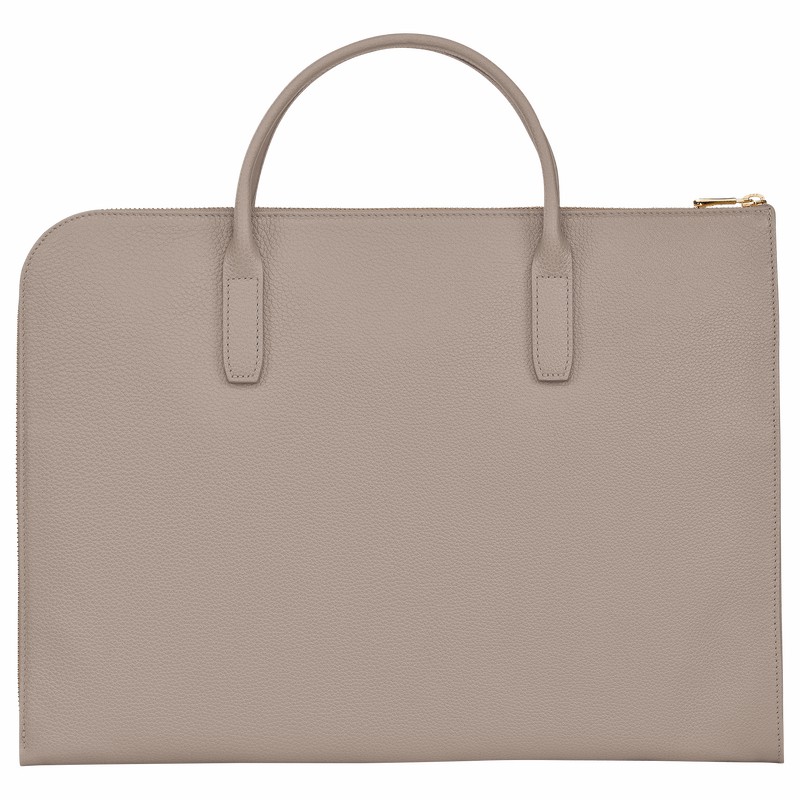Pasta Longchamp Le FOULONNÉ S Masculino Cinzentas Brasil | L2115021P55-