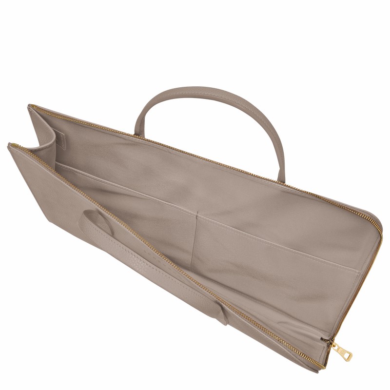 Pasta Longchamp Le FOULONNÉ S Masculino Cinzentas Brasil | L2115021P55-